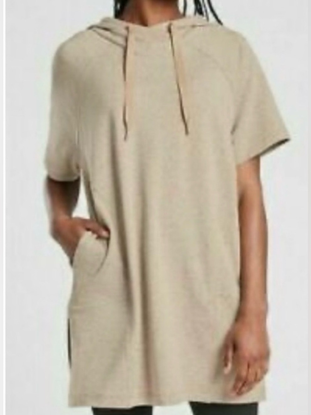 Athleta Cabana Tunic Hoodie. Oatmeal Color. Size XL. Excellent Condition!